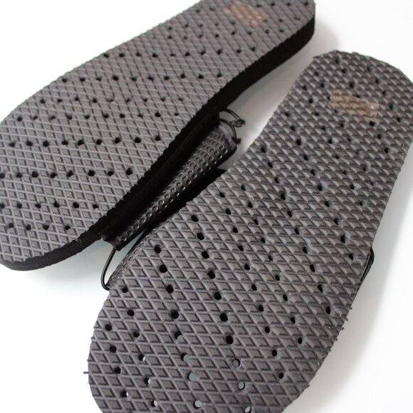 Showaflops Black Solid Shower Sandals Flip Flops Size 7 Mens Slip Resistant NWOT - Picture 5 of 7